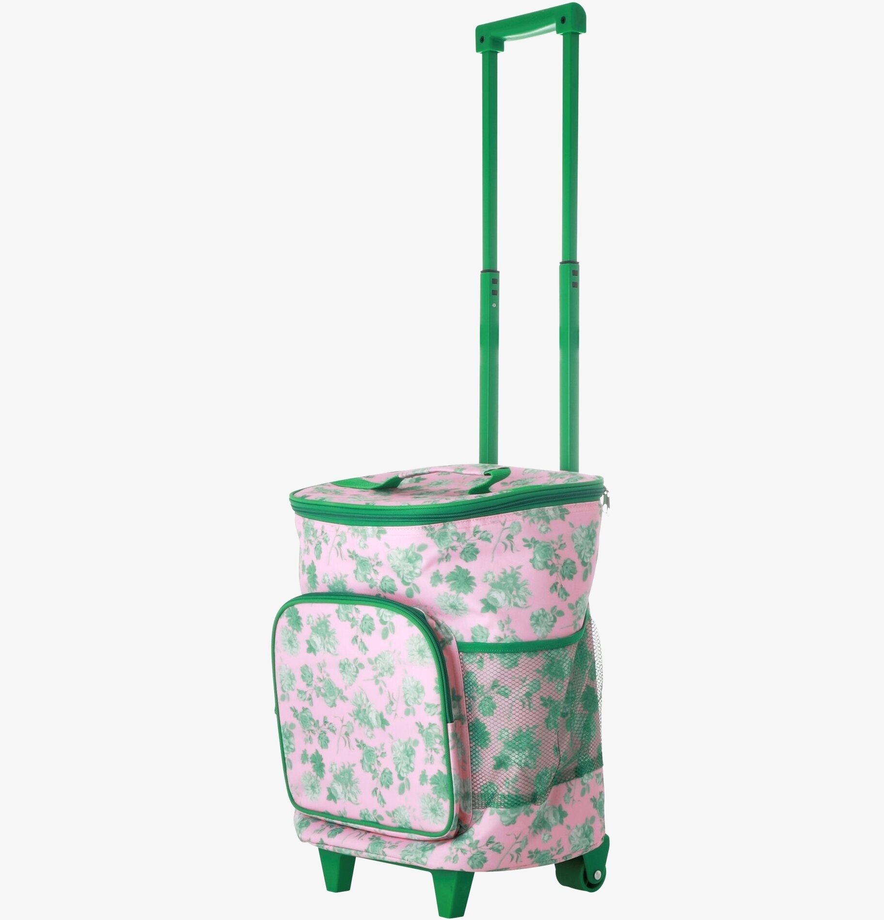 Dragbar Kylväska från Rice med färgglada blommor och hjul