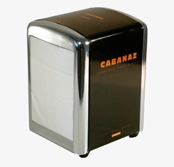 Bild av stilrent svart servettställ med modern design