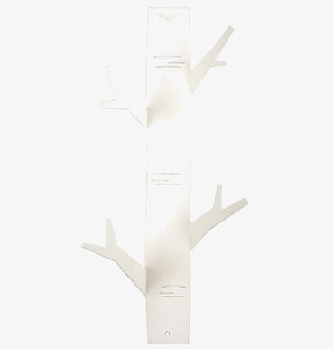 Hängare Björk Vit från Pluto Produkter på neutral vägg