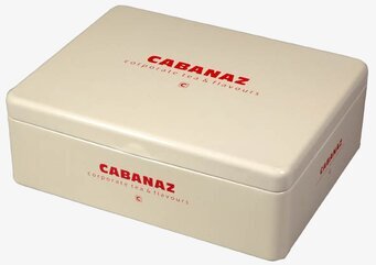 Bild av elegant tebox i krämvit ton med rundade hörn