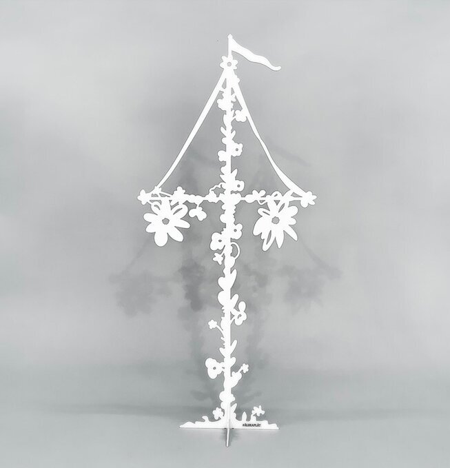 #ÄlskaPlåt Midsommarstång Vit Liten från Älskaplåt