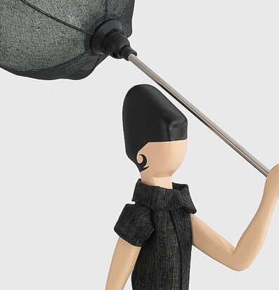 Bild av unik och fantasifull bordslampa med paraply