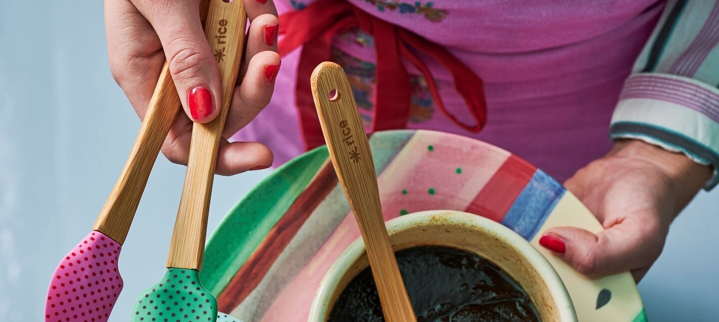 Köksredskap Silikon Kök - Redskap & Baka Rice Slevar och slickepottar Pastaslevar