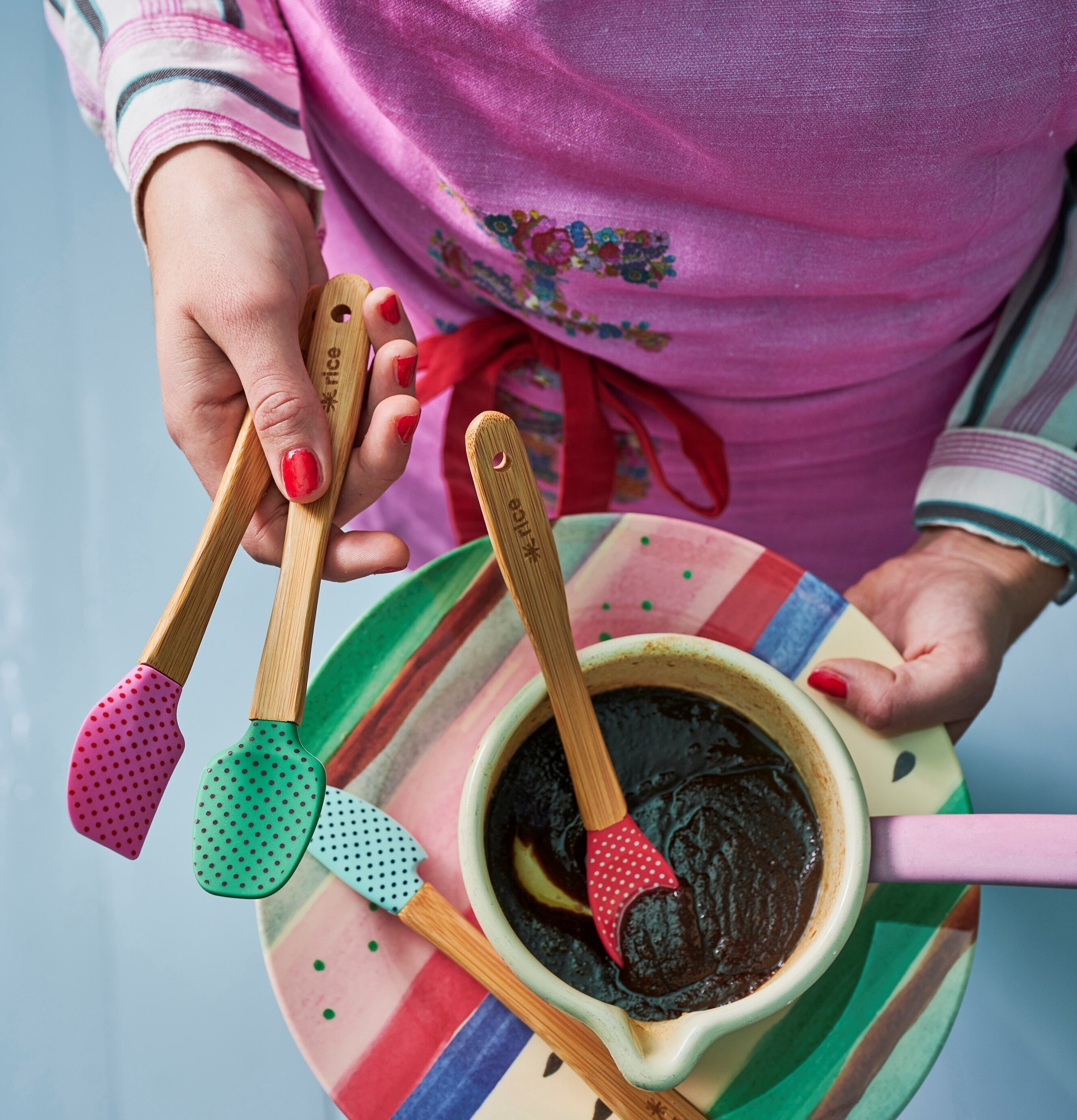 Köksredskap Silikon från Rice i färgglada design i köket