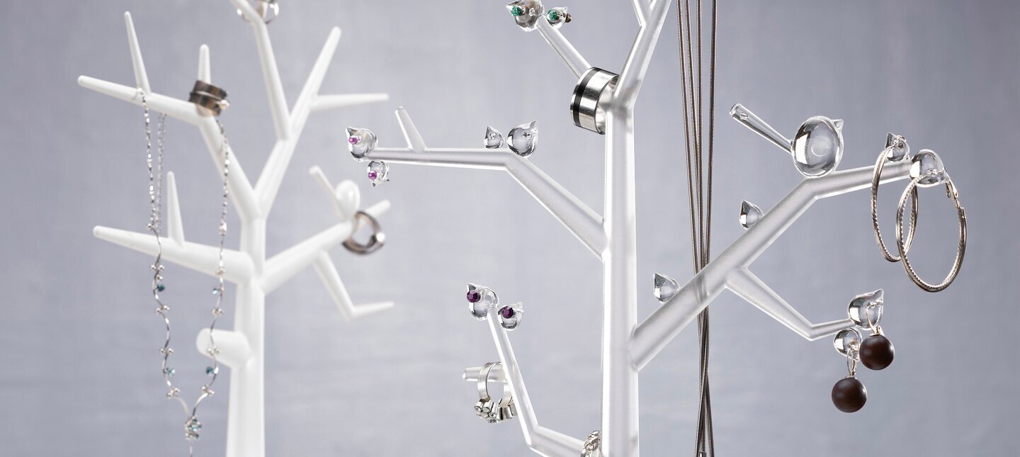 Smyckesträd Vit Förvaring - Badrum/Smycken Koziol Smyckeshängare