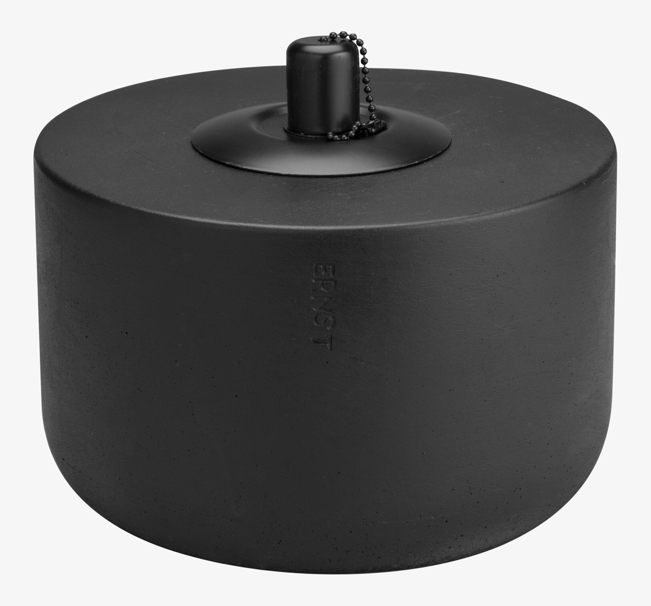 Bild av stilren och tidlös oljelykta i svart design