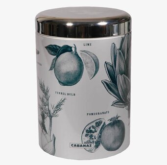 Bild av stilfull och funktionell förvaringsburk i metall