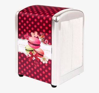 Bild av färgglatt servettställ med livfull design