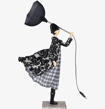 Bild av unik och konstnärlig bordslampa som fångar ögat