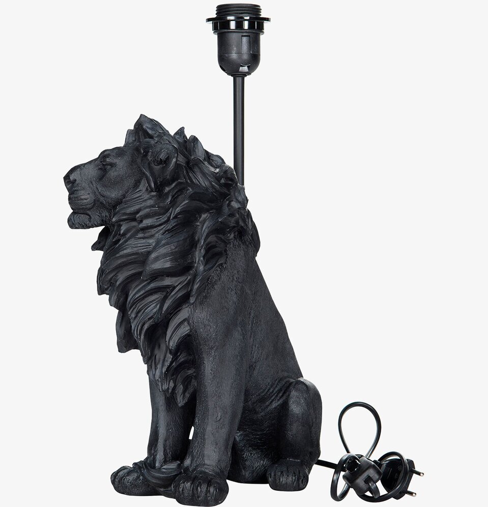 Lampa Lejon Svart från A Lot Decoration, elegant lejonlampa