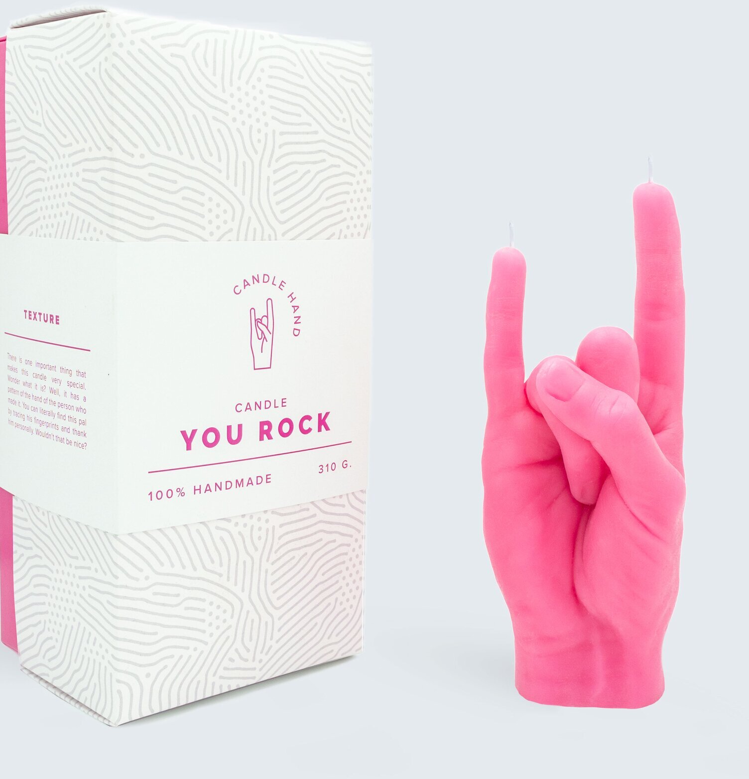 Candle Hand - You Rock från Candlehand i ljusrosa färg