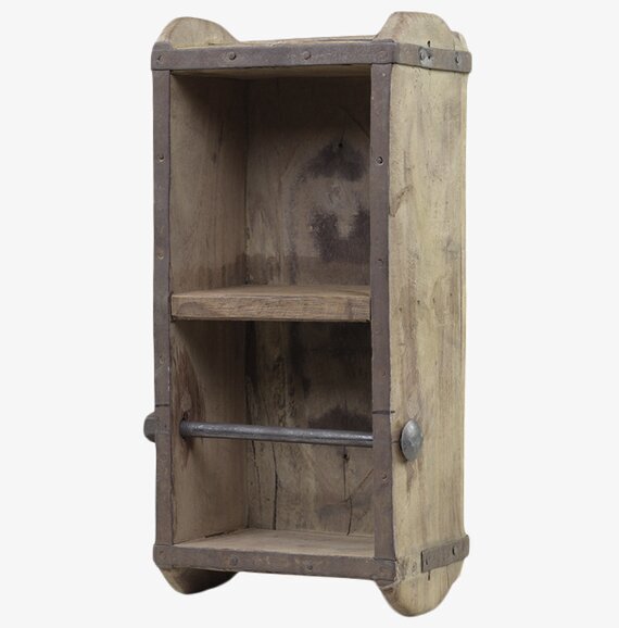 Toalettpappershållare Murstensform från Chic Antique i trä