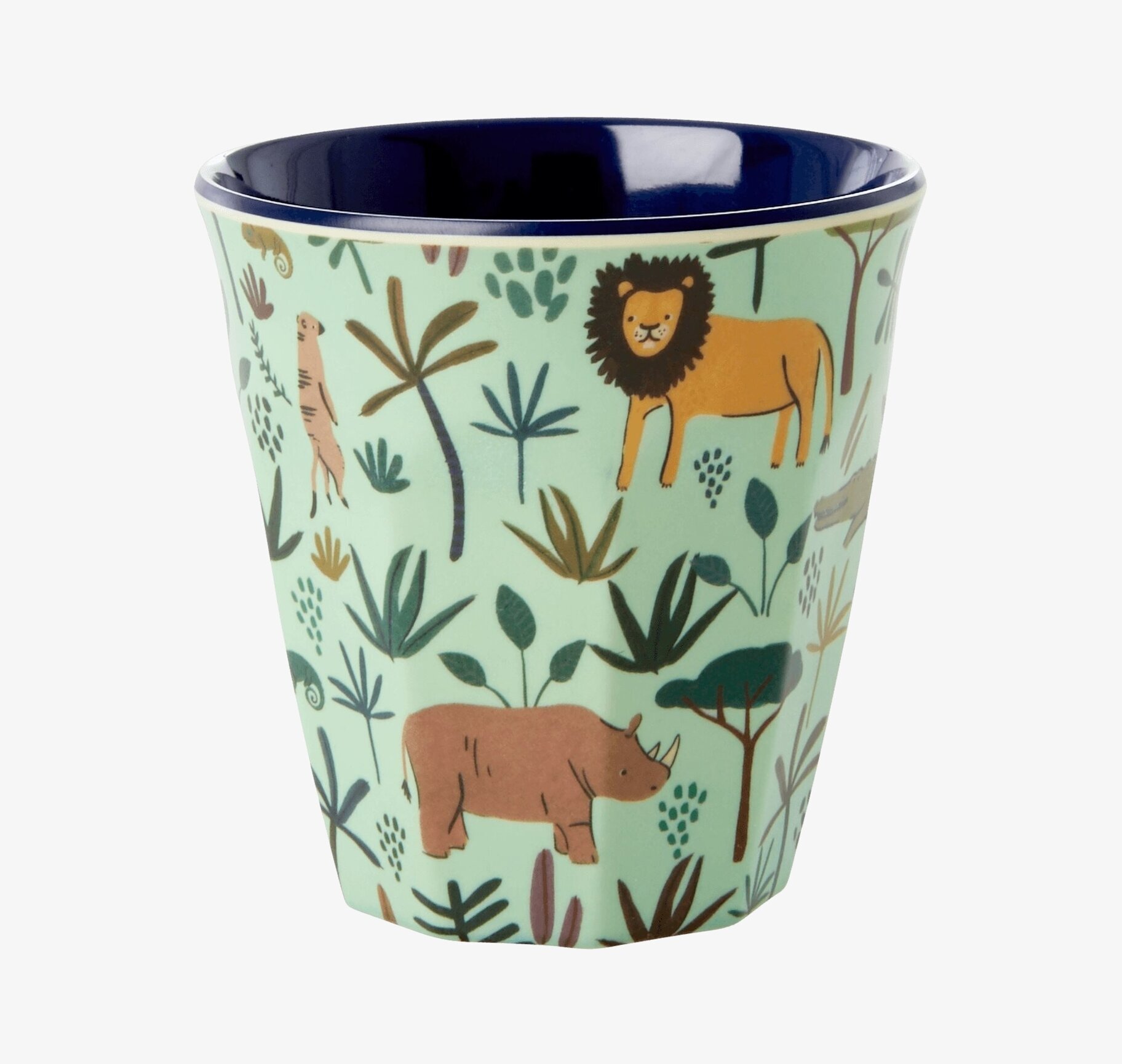 Små Muggar Jungle Print från Rice med djur och grönska