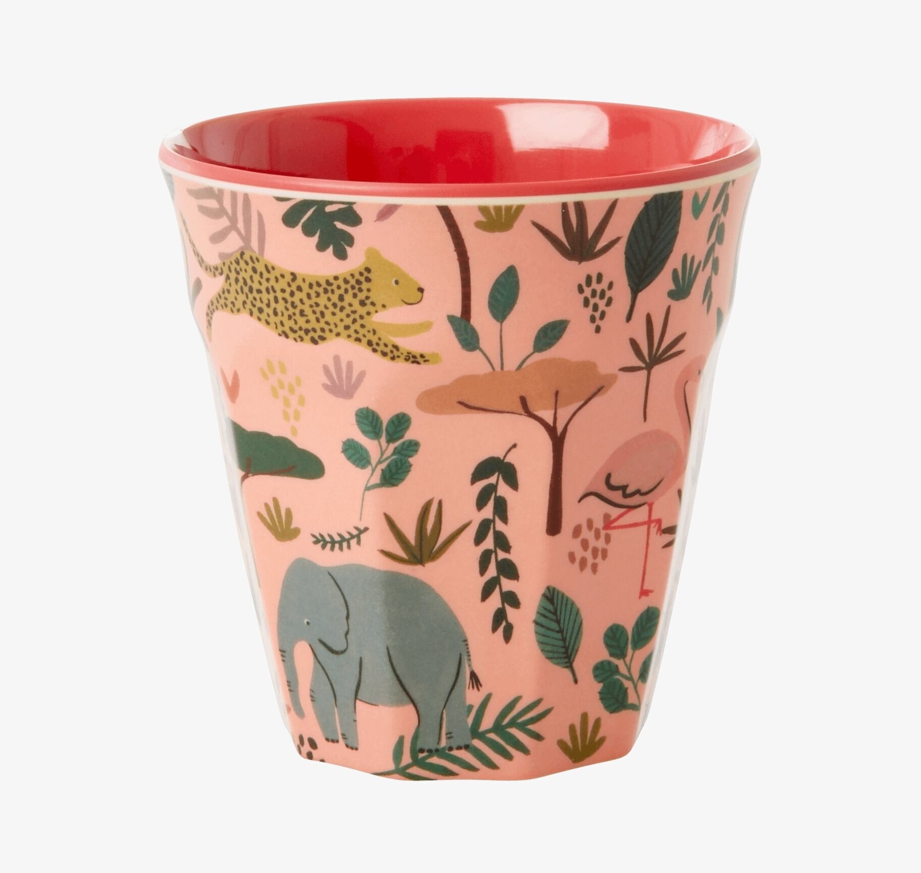 Små Muggar Jungle Print från Rice med färgglada djungeldjur