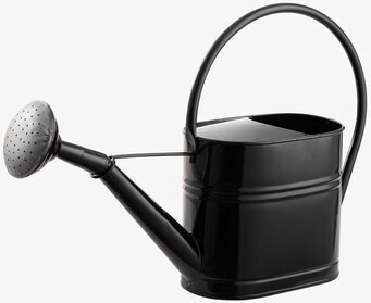 Foto av elegant och funktionell vattenkanna i svart