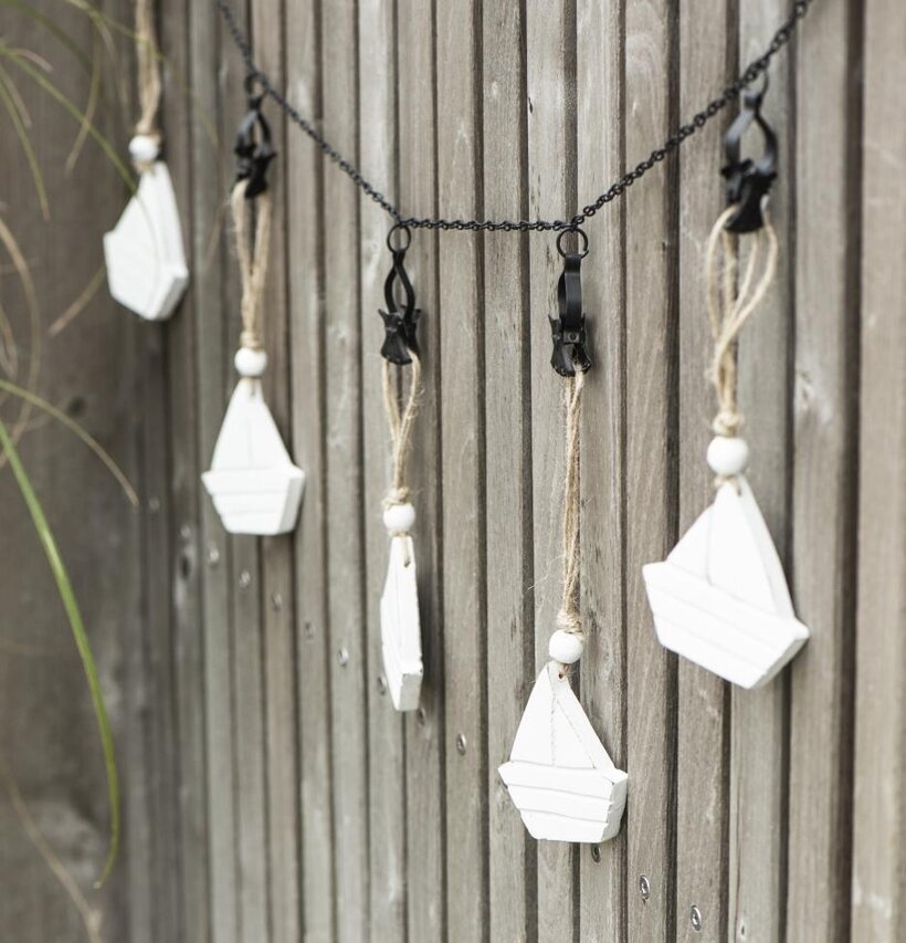 Kedja Clips från IB Laursen med klämmor och båtplaketter