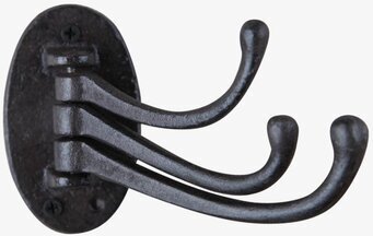 Bild av robust väggkrok i gjutjärn med tre armar