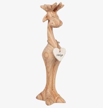 Foto av unik älgskulptur med intrikata detaljer