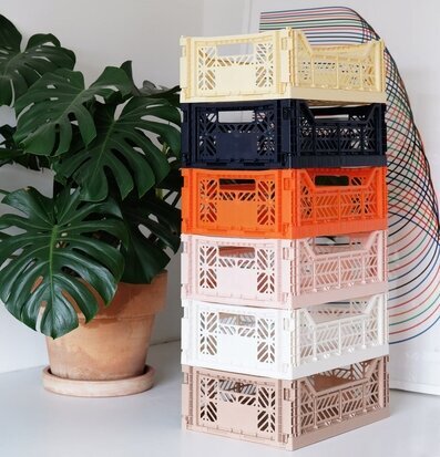 Bild: Färgglada förvaringslösningar i heminredning