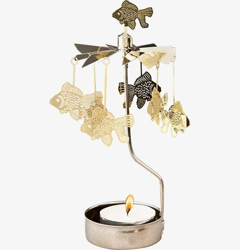 Bild av elegant änglaspel med guldfiskar i rörelse