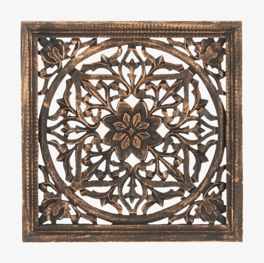 Väggdekoration Carve Svart/Guld XS från Affari