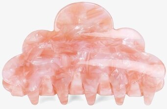 Bild av elegant hårklämma med roséglänsande design