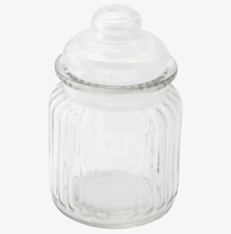 Bild av elegant och funktionell glasburk för köket