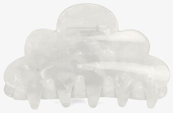 Foto av elegant marmorerad hårklämma i grå toner