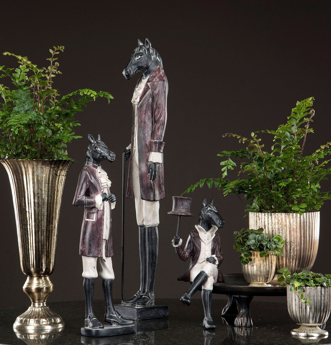 Staty Häst Med Kavaj & Käpp från A Lot Decoration