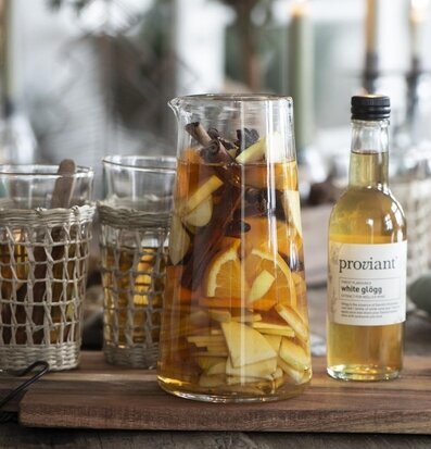 Foto av glöggpresentation med rustik och mysig känsla