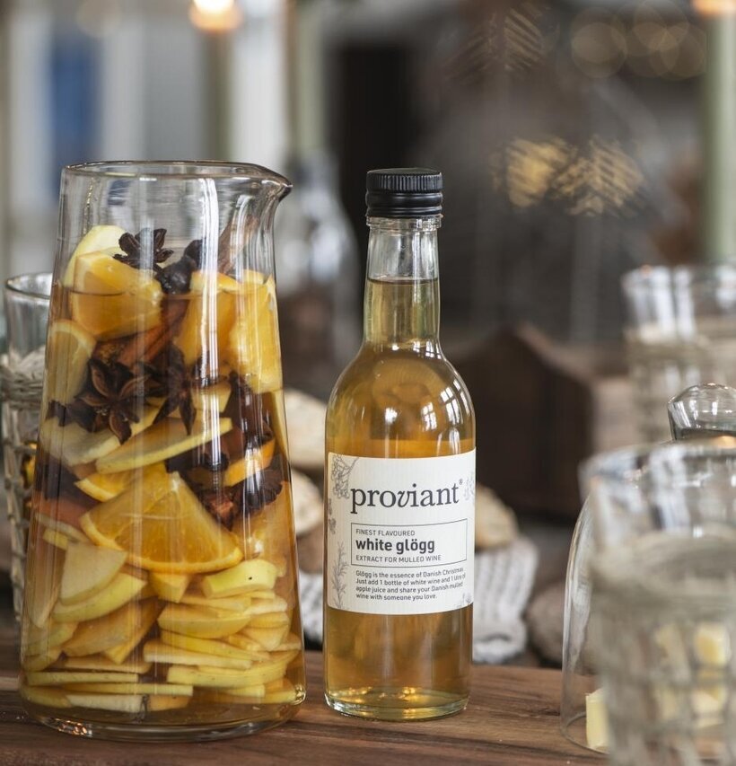 Bild av glöggarrangemang för vinterhögtider hemma