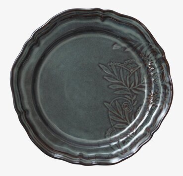 Tallrik Arabesque Fig från Sthål med vågig kant och mönster