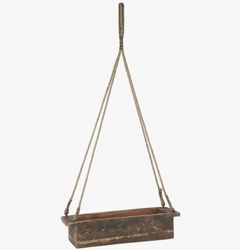 Bild av rustik hängande träbricka för hemmet