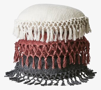 Bild av kuddar med lager-på-lager design och textur