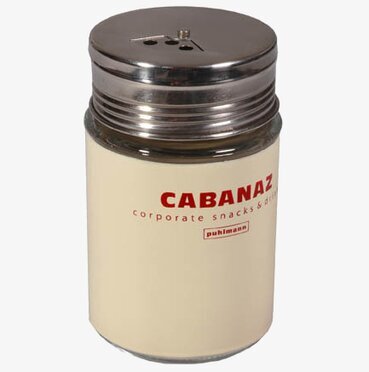 Ströare vanilj från Cabanaz i glas och metall, vaniljfärgad