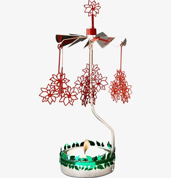 Bild av vackert änglaspel med julstjärnetema