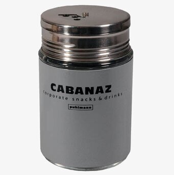 Bild av stilren och funktionell behållare i stålgrå design