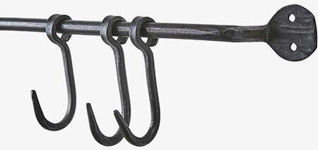 Väggskena Med Krokar Thor från Affari mot vit bakgrund