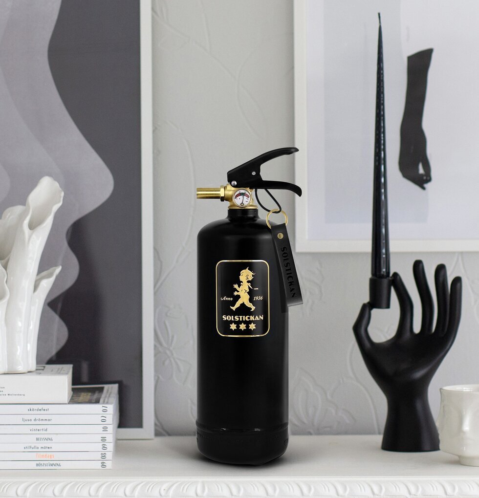 Brandsläckare Design Edition Black Brass från Solstickan
