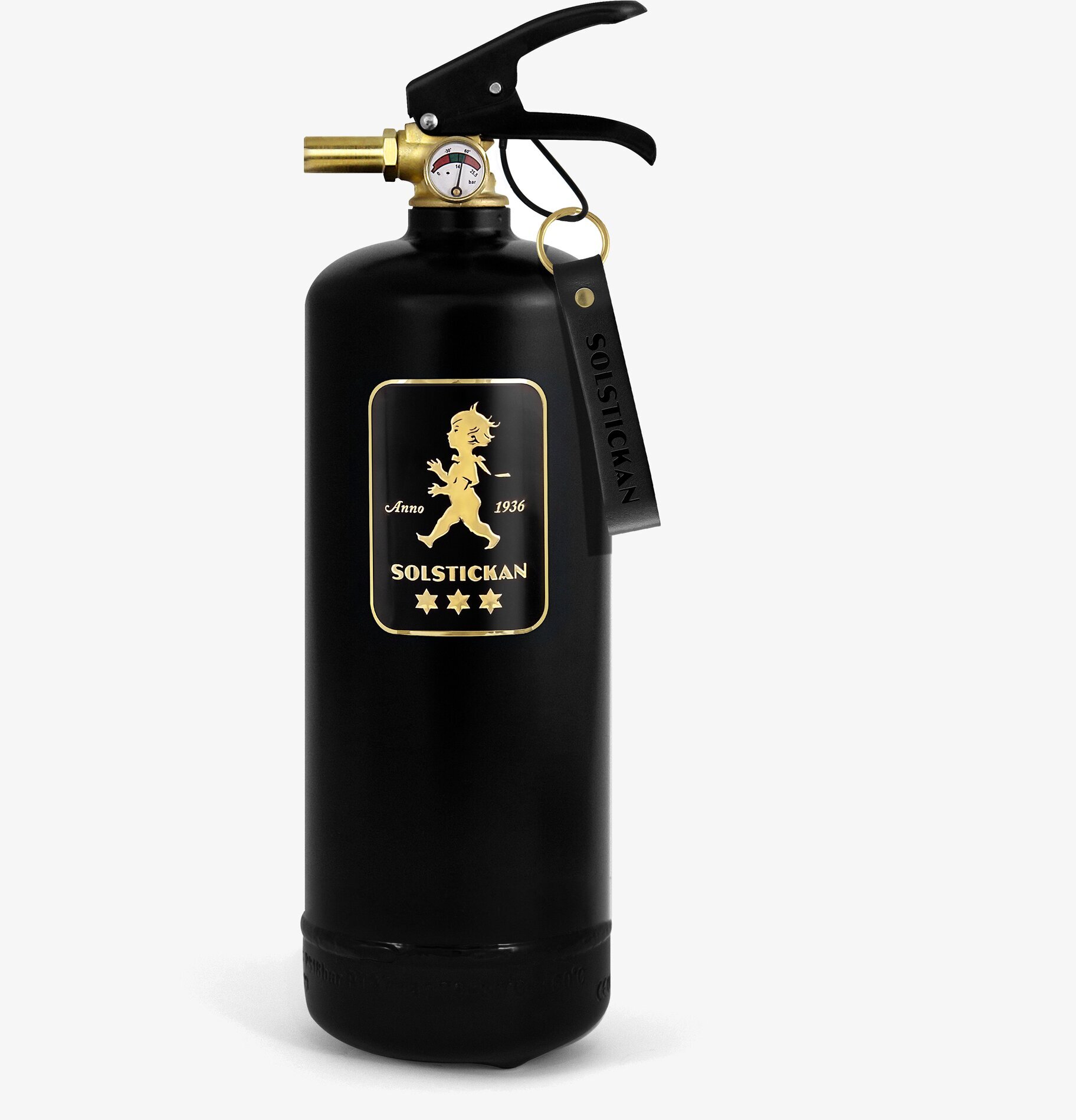 Brandsläckare Design Edition Black Brass från Solstickan