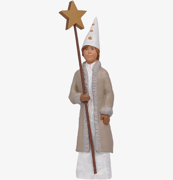 Bild av traditionell stjärngosse i Luciatraditionen