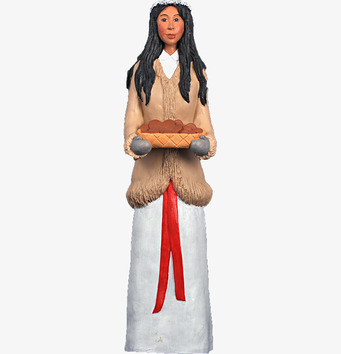 Bild av traditionell figur i svensk stil och klädsel