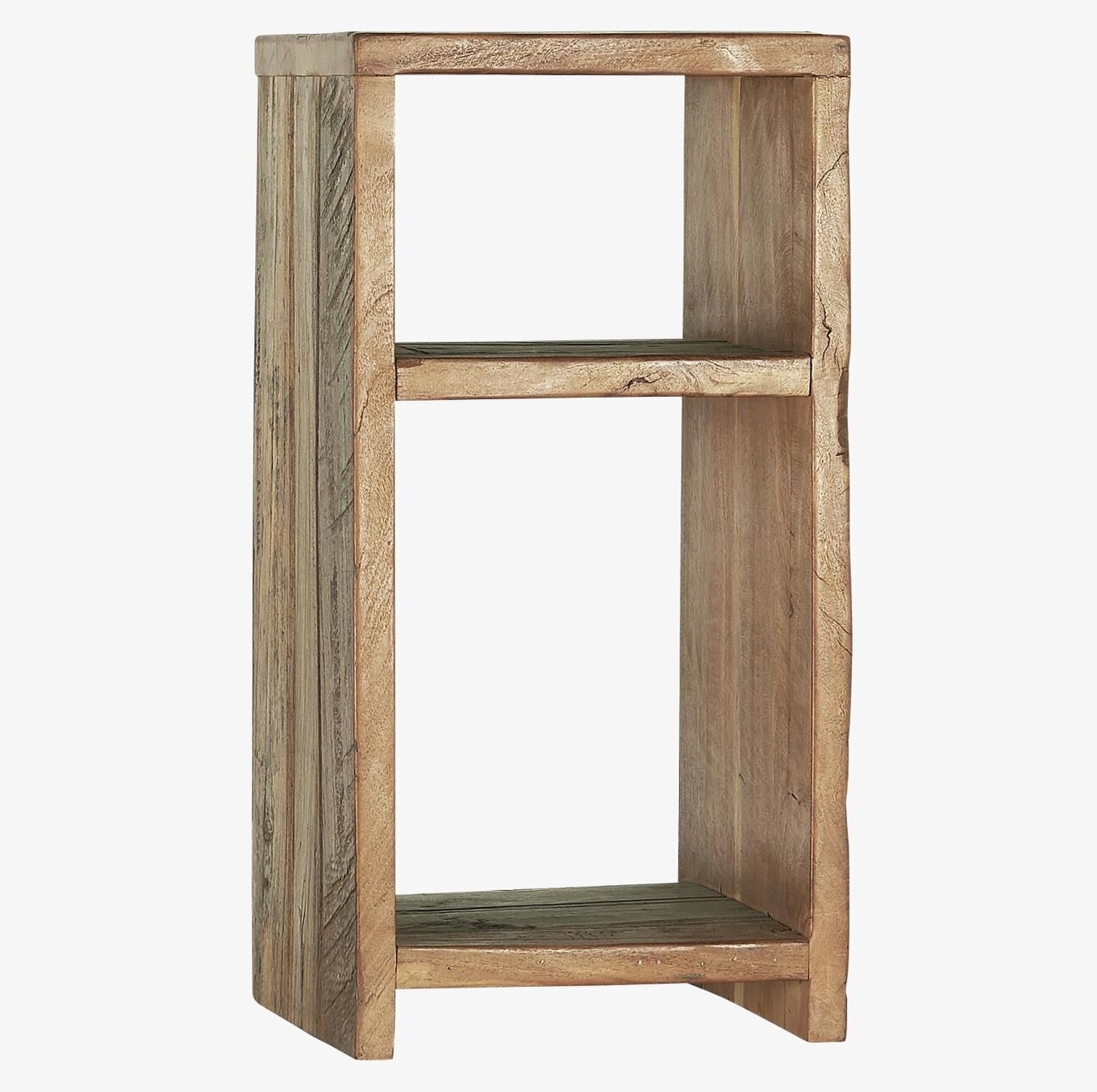 Bild av rustikt sidobord i massivt trä, återvunnet