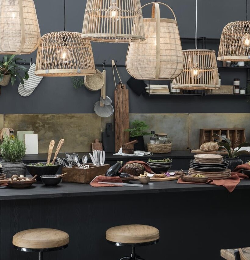 Handduk Mynte Rustic Brown från IB Laursen i köksmiljö