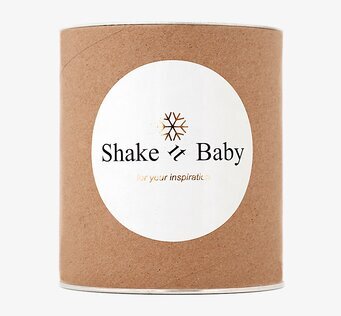 Bild av cylinderformad burk med rustik och stilren design