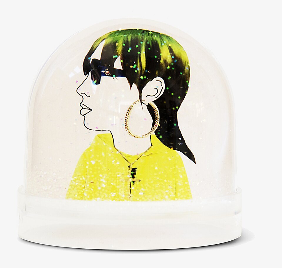 Snöglob Billie från Shake it Baby med glitter och färg