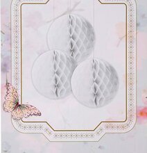 Bild av eleganta vita honeycomb-dekorationer