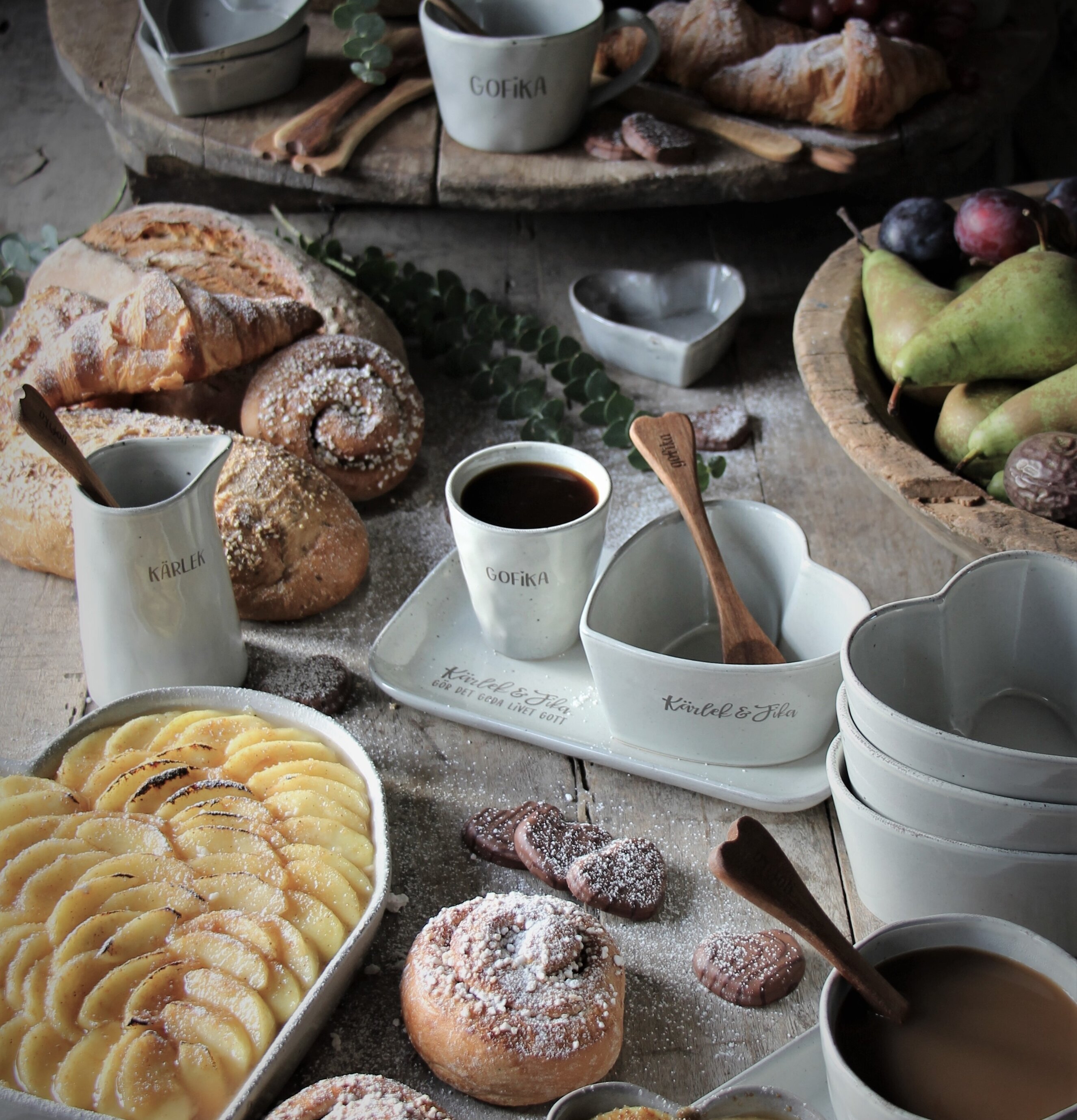 Gofika Mugg - Kärlek & Fika från Majas Cottage med bakverk