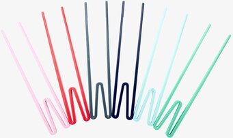 Bild av färgglada och funktionella ätpinnar för nybörjare