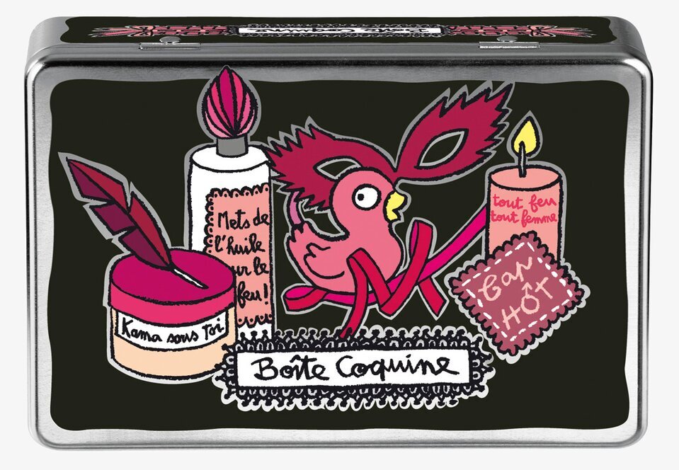 Plåtburk Hemligheter svart från Derriére la porte